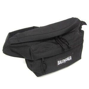 BALENCIAGA Black Fanny Pack